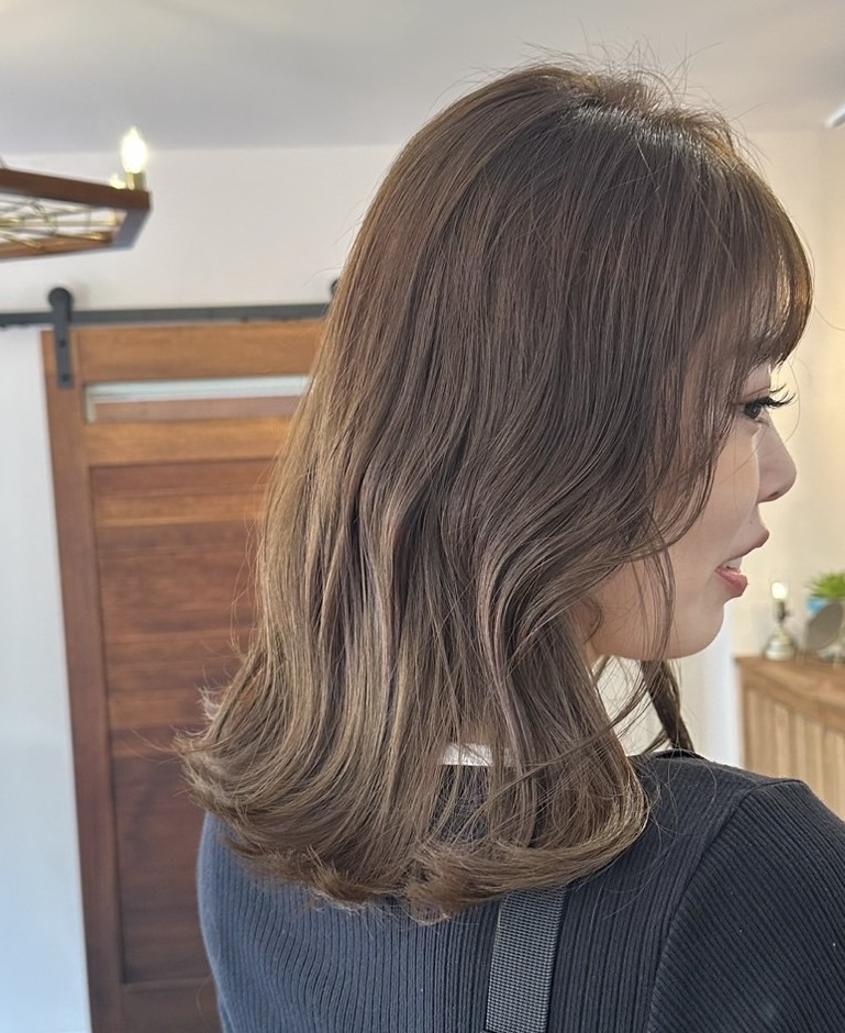 ブリーチなしミルクティーベージュ